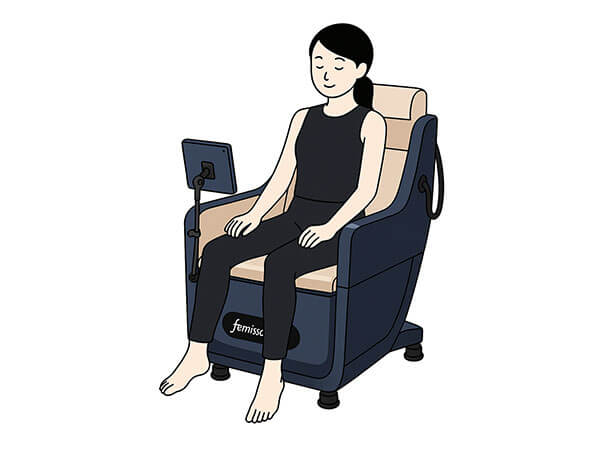 座るだけの低負担なトレーニング